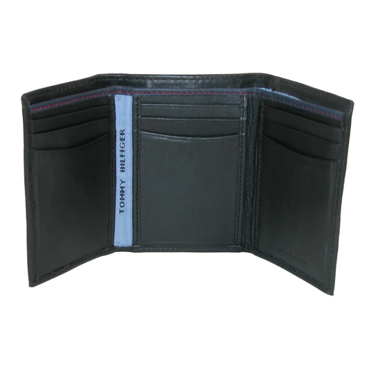 Tommy Hilfiger Men's Leather Oxford Slim Trifold Wallet