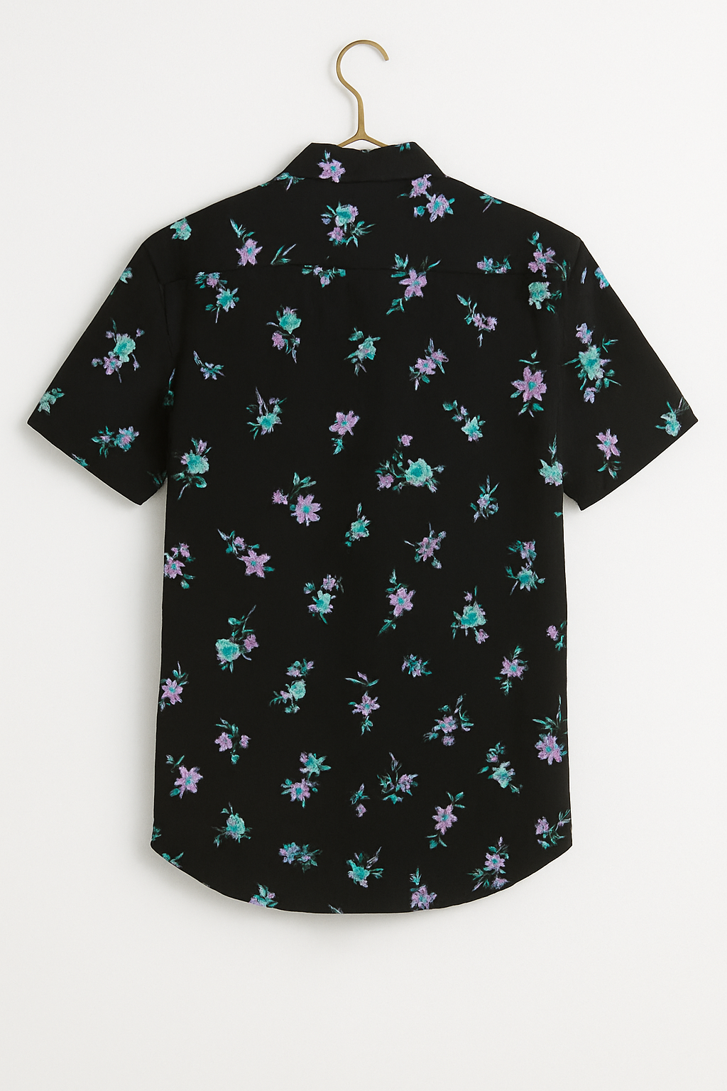 Large Floral Print Skinny Shirt