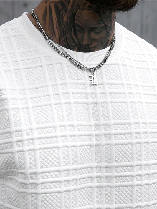 Textured White Tshirt