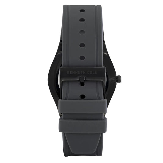 Kenneth Cole Men's Gray Silicone Watch