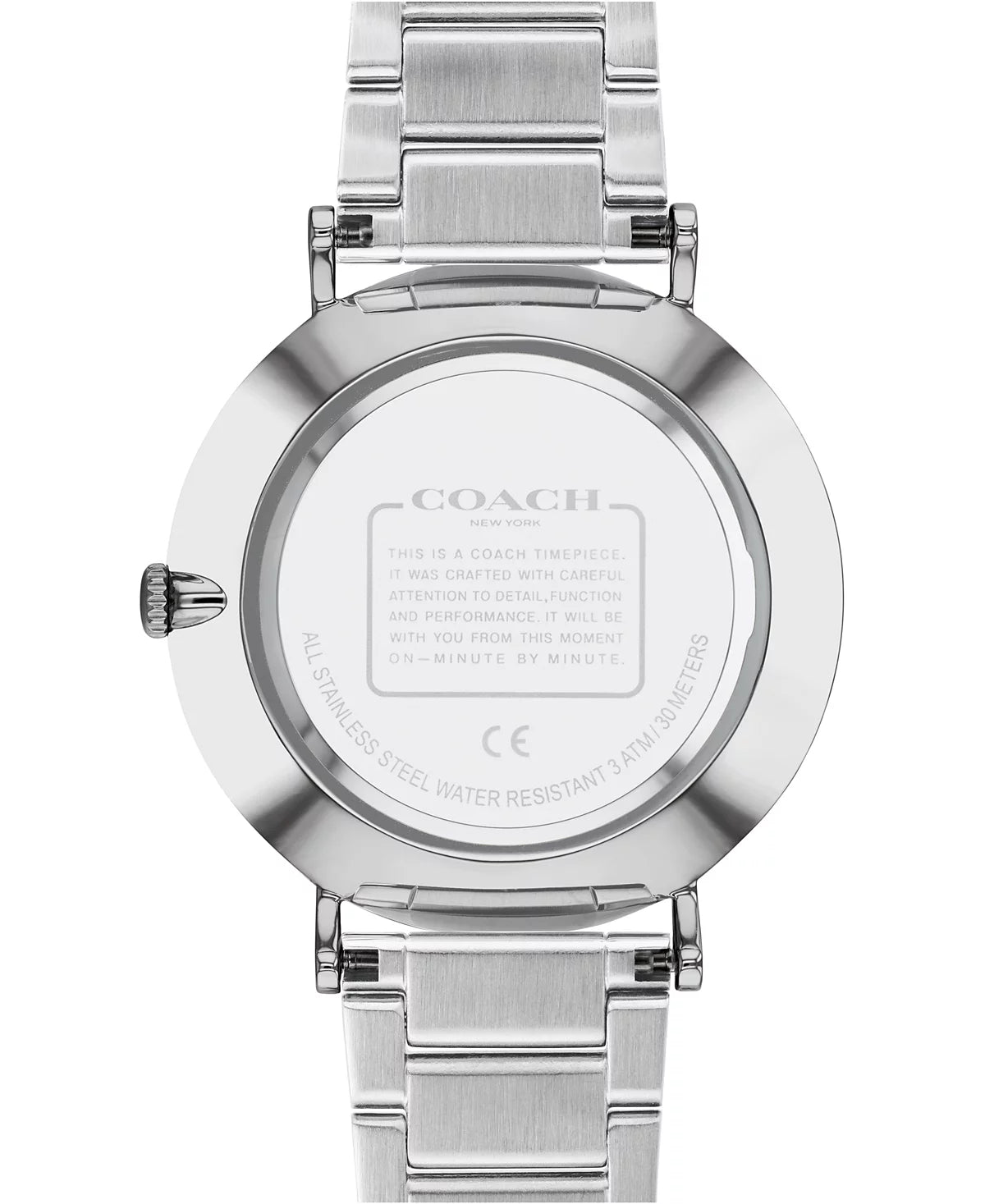 Coach Stainless Steel Black Dial Men's Watch