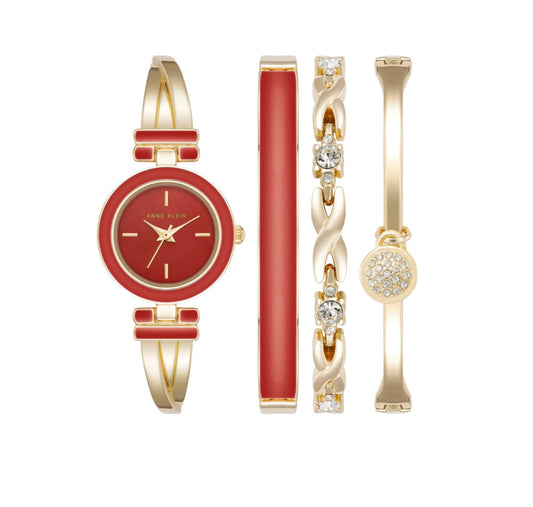 Anne Klein Red Women’s Watch Set