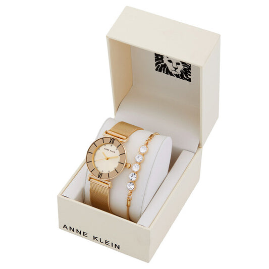 Anne Klein Gold Women’s Watch Set