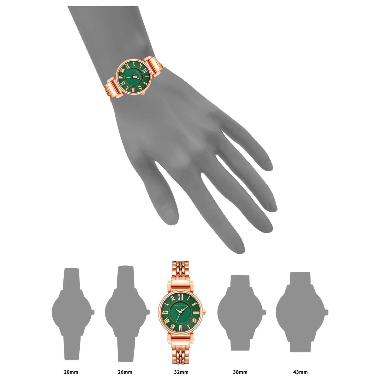 Anne Klein Green Dial Women's Watch