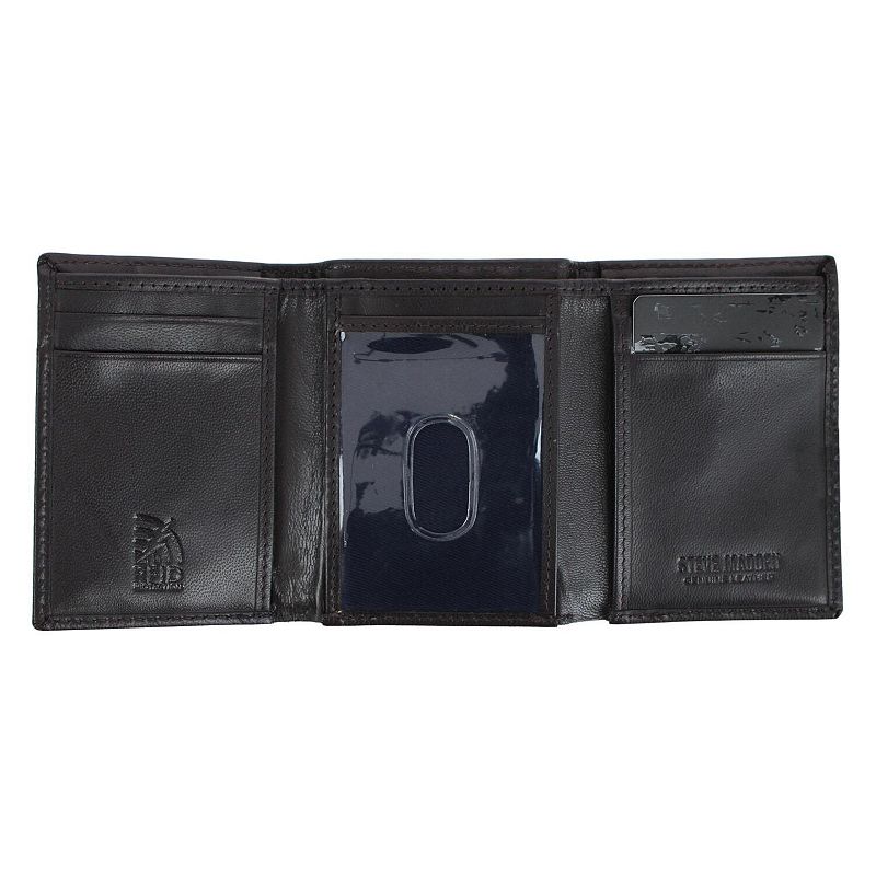 Steve Madden Leather RFID Trifold Wallet