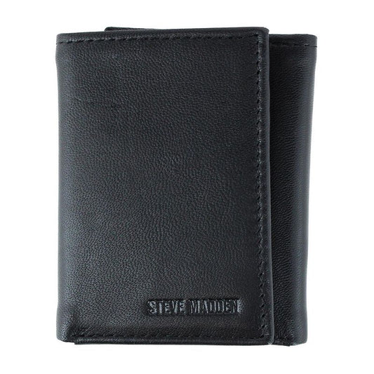 Steve Madden Leather RFID Trifold Wallet