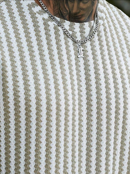 Green Waffle Knit Tshirt