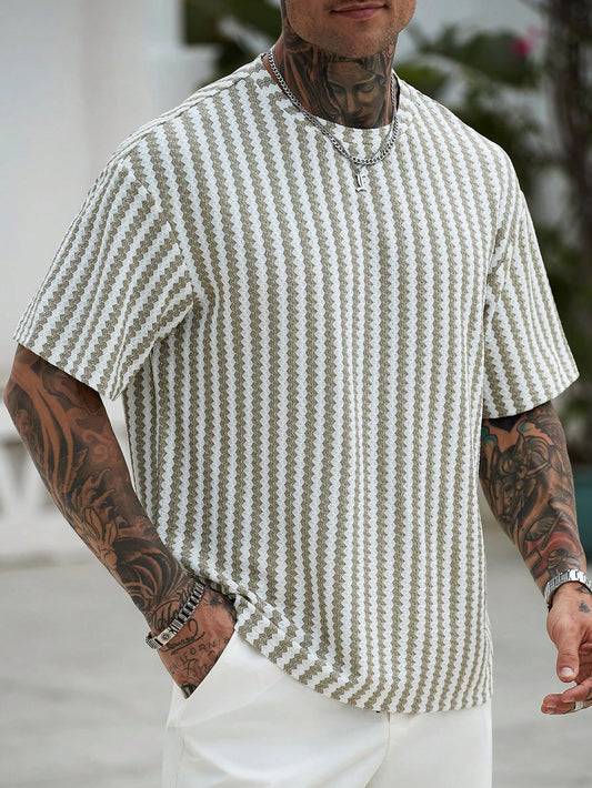 Green Waffle Knit Tshirt