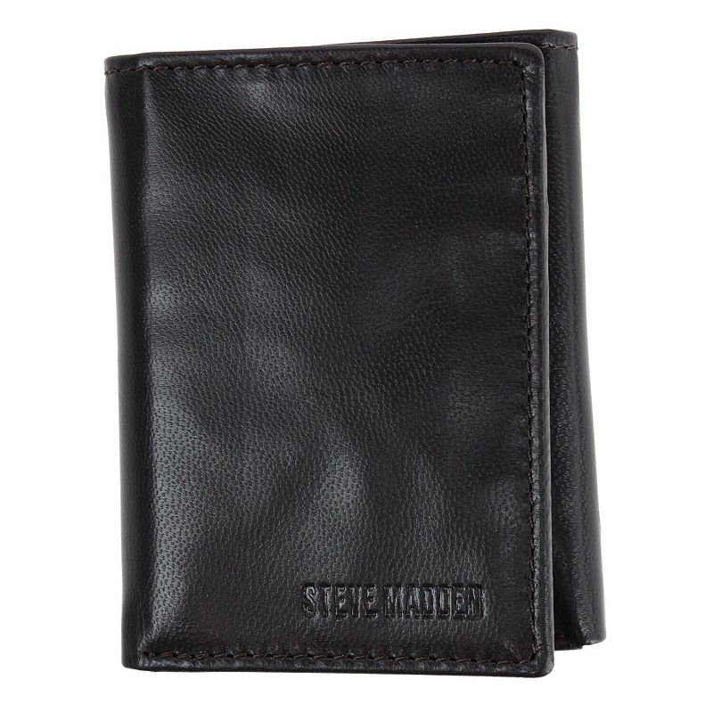 Steve Madden Leather RFID Trifold Wallet