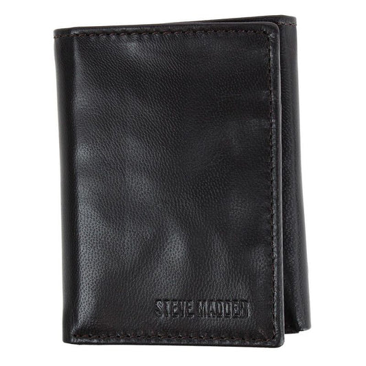 Steve Madden Leather RFID Trifold Wallet