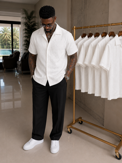 White Jacquard Shirt