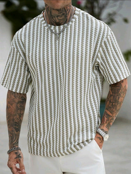 Green Waffle Knit Tshirt