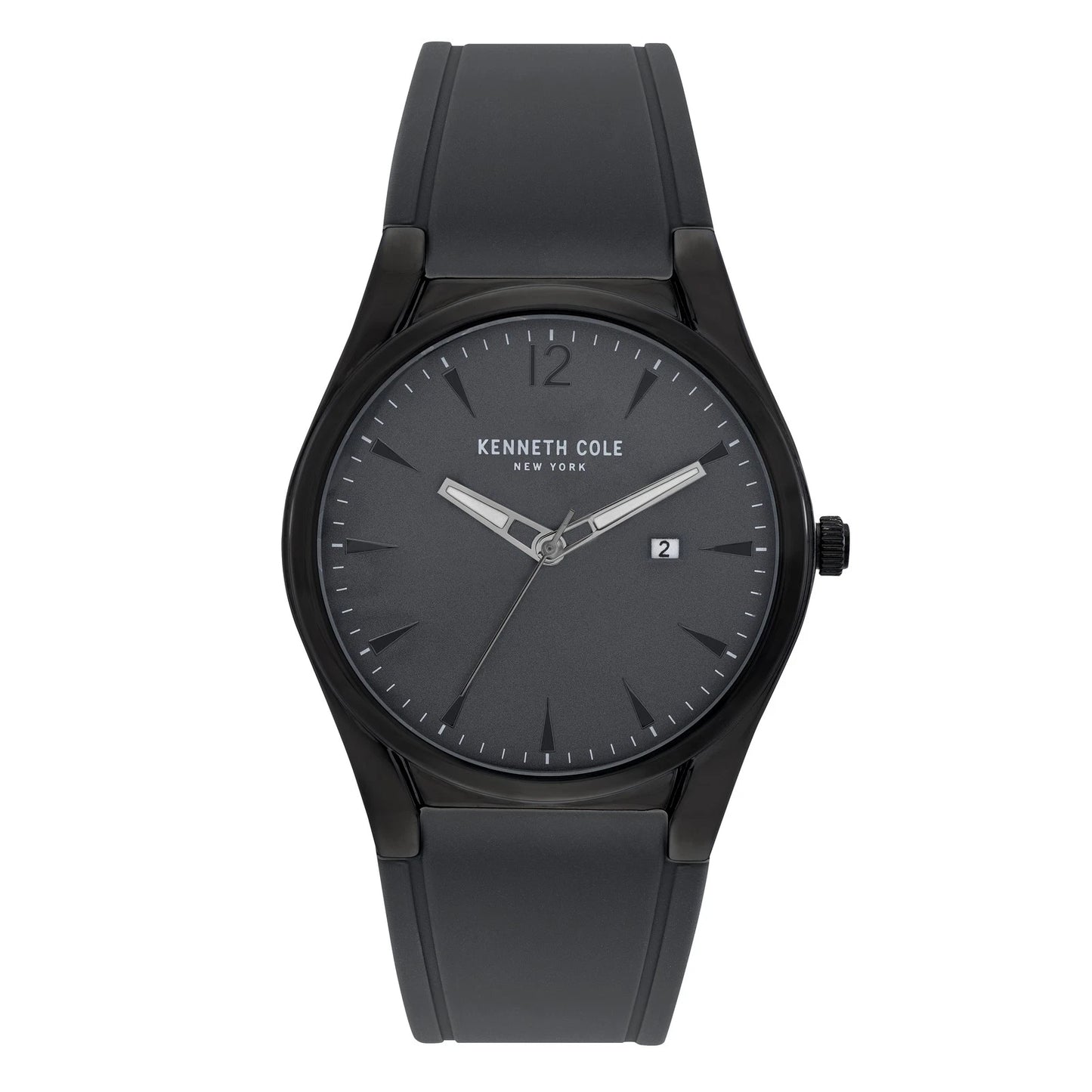Kenneth Cole Men's Gray Silicone Watch