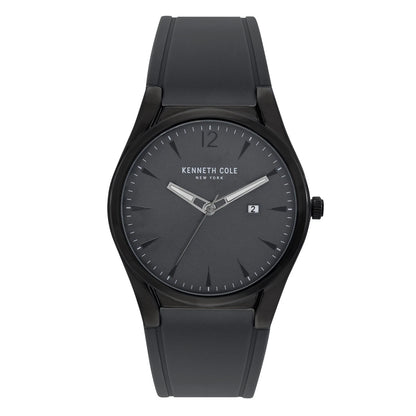 Kenneth Cole Men's Gray Silicone Watch