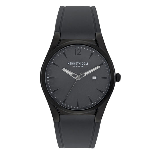 Kenneth Cole Men's Gray Silicone Watch