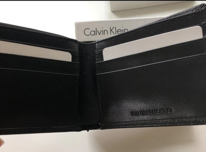 Calvin Klein Black Men's Wallet - Damaged Packaging