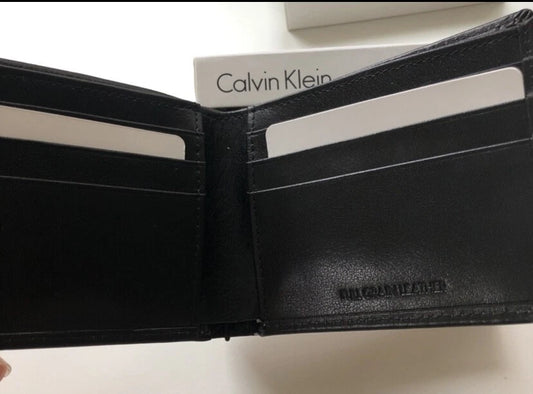 Calvin Klein Black Men's Wallet - Damaged Packaging