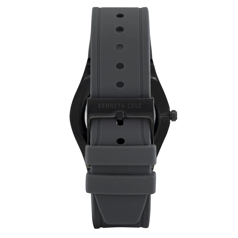 Kenneth Cole Men's Gray Silicone Watch