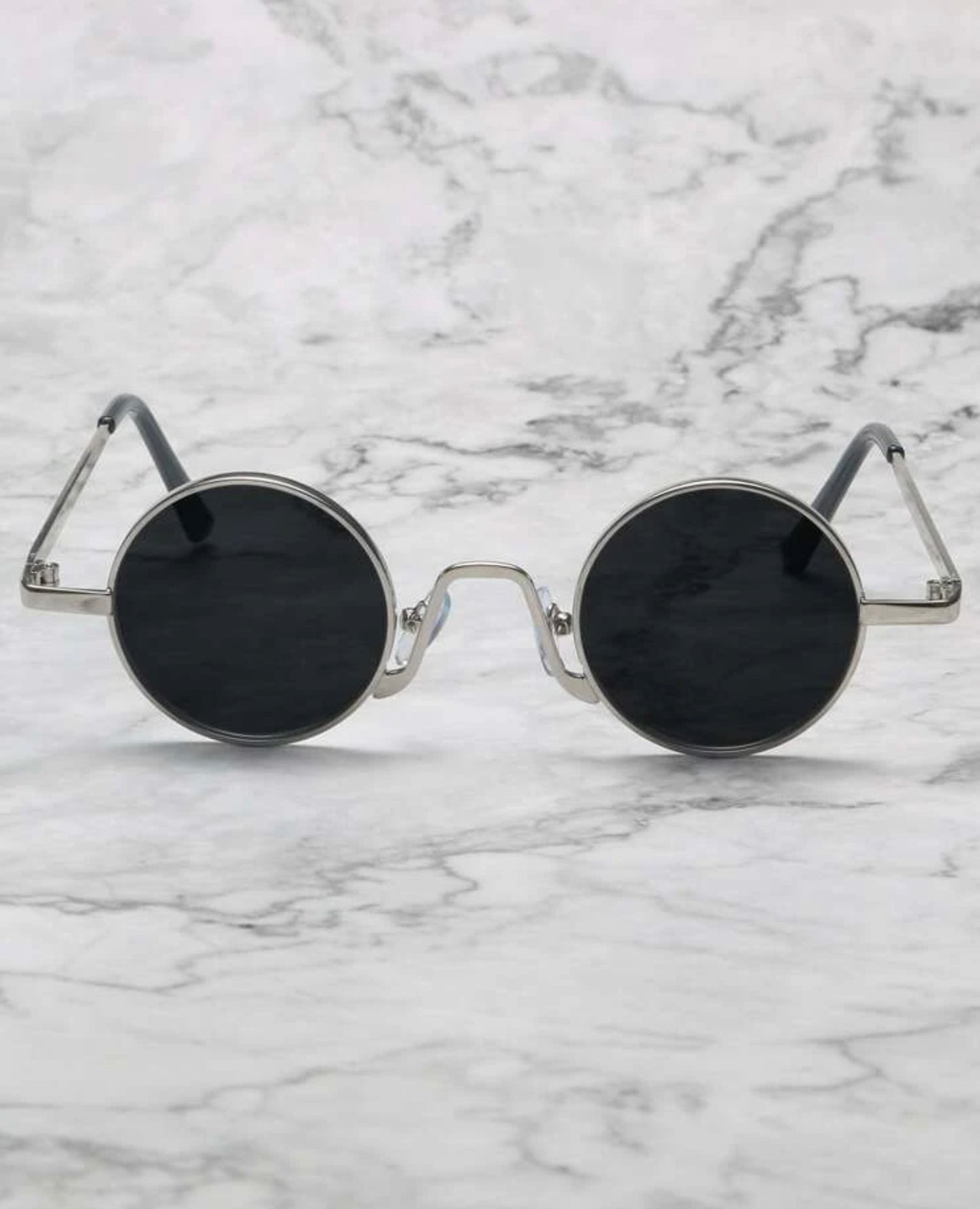 Silver Round frame Sunglasses