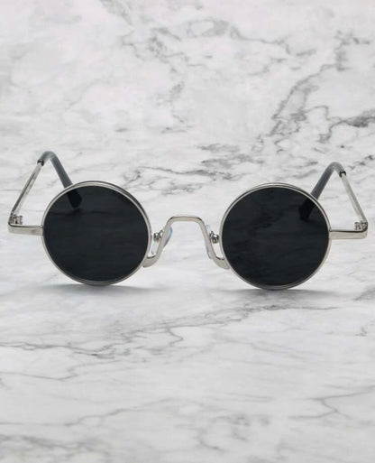 Silver Round frame Sunglasses