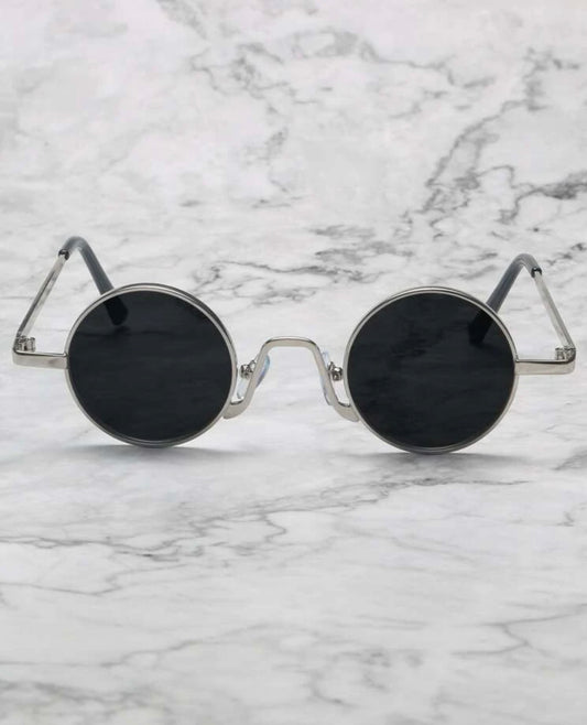 Silver Round frame Sunglasses
